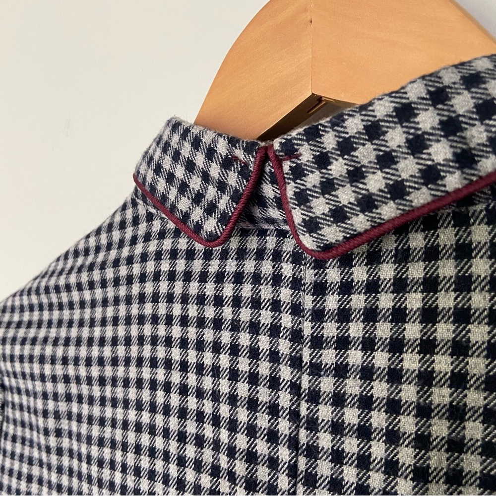 Zara Basic Collection Gingham Flannel Plaid Mini … - image 5